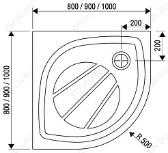 Ravak XA237701010 Поддон для душа Ravak ELIPSO PRO-90 – фотография-2